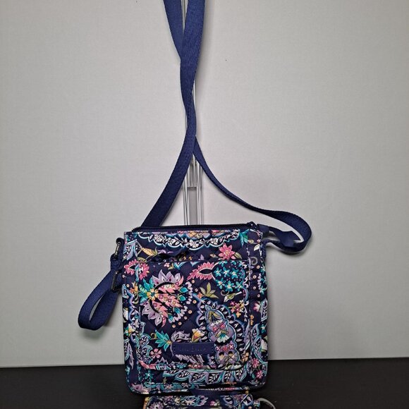 Vera Bradly crossbody bag and coin id purse french paisley - Picture 4 of 11